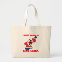 North Korea is Best Korea Tote Bags
