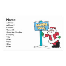 North Pole Business Card