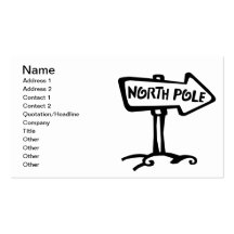 North Pole Business Card Templates