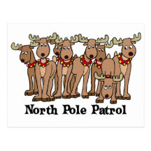 North Pole Patrol Postcards