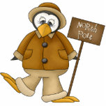 North Pole Penguin Ornament Photo Sculpture