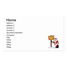 North pole Santa Claus Business Card Template