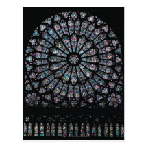 North transept rose window post cards