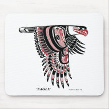 North West Coast Native Eagle Mousepads
