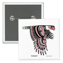 North West Coast Native Eagle Pins
