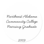 Northeast Alabama Community College Nursing Gra... Sticker