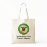 Northern Illinois Pug Rescue Tote Canvas Bags