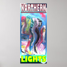 NORTHERN LIGHTS HYBRID PRINT