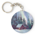 NORTHERN LIGHTS & LOG CABIN keychains