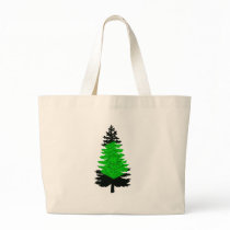 Northern Lights Pine Canvas Bags