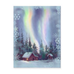 NORTHERN LIGHTS & SNOWFLAKES by SHARON SHARPE Postcards
