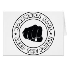 NORTHERN SOUL - KEEP THE FAITH DESIGN.png Greeting Card