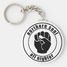 Northern Soul Patch All Nighter Keychain