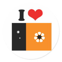 Northern Territory Flag Round Sticker