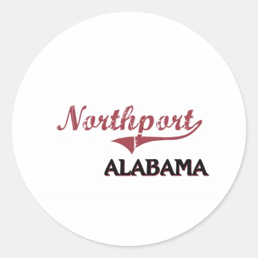 Northport Alabama City Classic Round Stickers