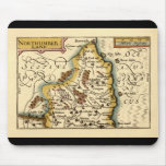 Northumberland County Map, England Mouse Pad