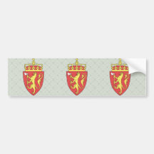 Norway Coat of Arms detail Bumper Sticker
