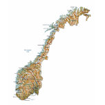 Norway Flag and Map T-Shirt