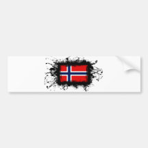 Norway Flag Bumper Stickers