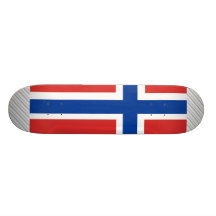 Norway Flag Skate Board