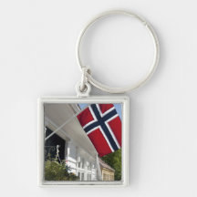 Norway, Stavanger. Historic downtown views. Key Chains
