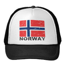 Norway Vintage Flag Mesh Hats