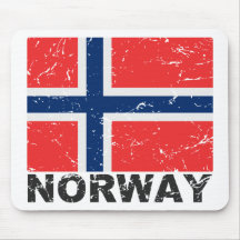 Norway Vintage Flag Mouse Pad