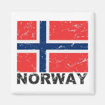 Norway Vintage Flag Refrigerator Magnets