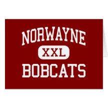 Norwayne - Bobcats - High School - Creston Ohio Greeting Card