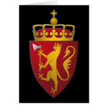 Norwegian Coat of Arms Greeting Card