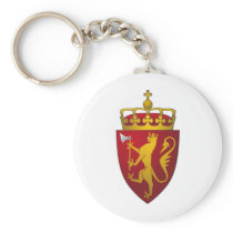 "Norwegian Coat of Arms" Keychain