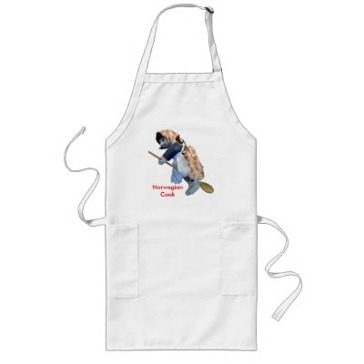 "Norwegian Cook" Kitchen Witch Riding Spoon apron by TraceElements