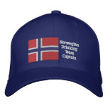 Norwegian Drinking Team Captain embroidered hats