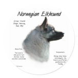 Norwegian Elkhound History Design stickers