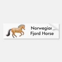 Norwegian Fjord Horse Bumper Sticker