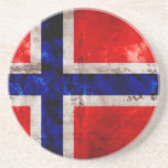 Norwegian Flag Beverage Coaster