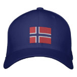 Norwegian Flag Embroidered Hats