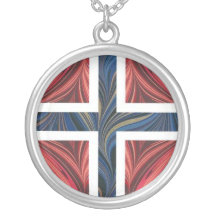 Norwegian Flag Norway Nordic Scandinavian Cross Pendants