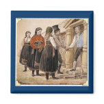 "Norwegian Folk Costumes: Telemark Region" magnets