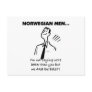 Norwegian Men Are The Best Post Card