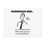Norwegian Men Are The Best postcards