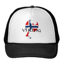 Norwegian Norse Norge Norway flag Axe Trucker Hats