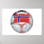 Norwegian Soccer Ball Poster