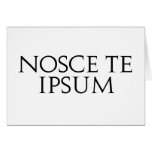 Nosce Te Ipsum cards
