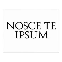 Nosce Te Ipsum Post Card