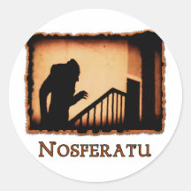 Nosferatu Scary Vampire Products Round Sticker