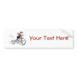 Nostalgic Girl on Tricycle bumper stickers