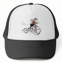 Nostalgic Girl on Tricycle Trucker Hats