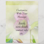 Nostalgic Hellebore Flower Art Flyers