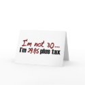 Not 30 $29.95 Plus Tax cards